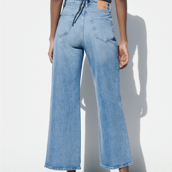 Zara wide leg cropped jeans - Picture 2 of 9